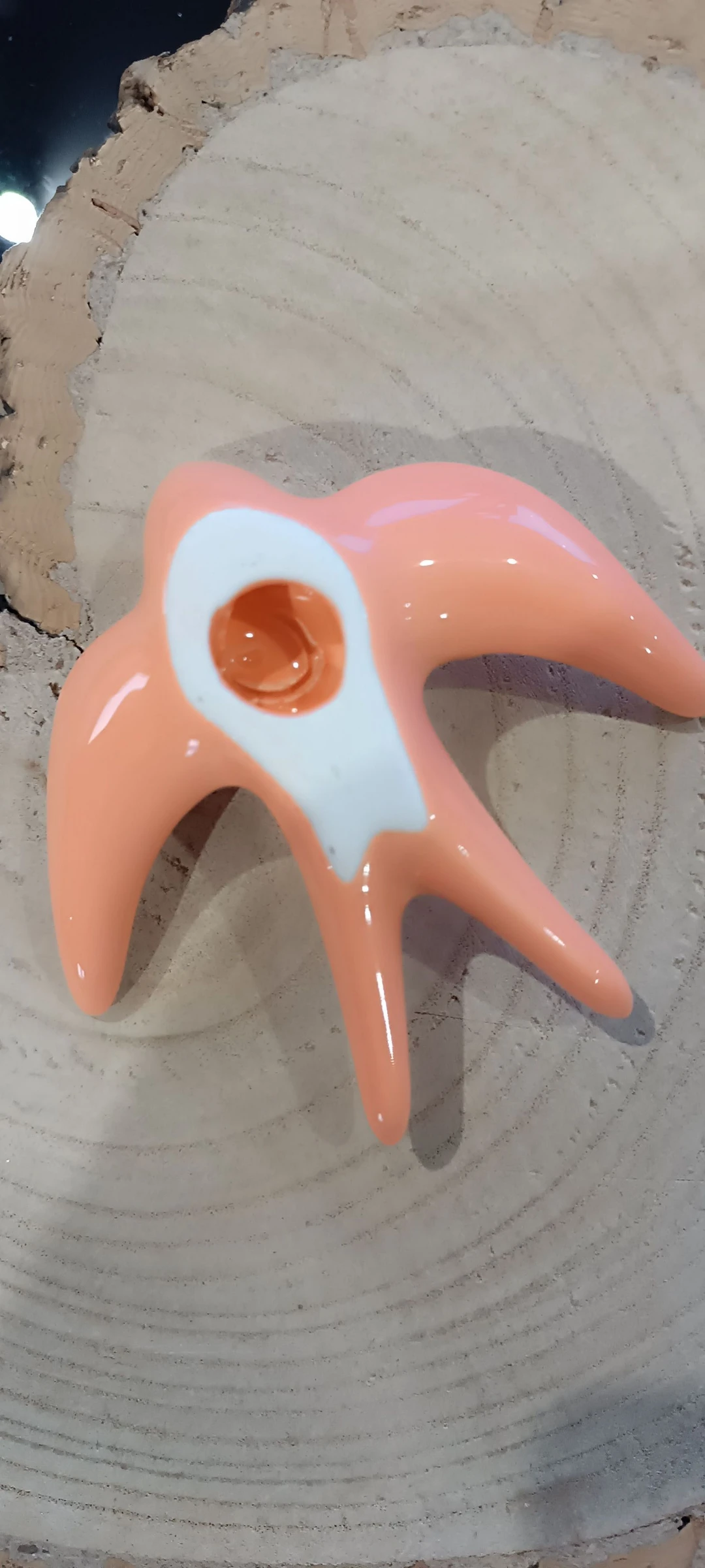 Hand-decorated ceramic swallow – photo 5